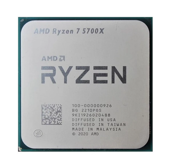 AMD Ryzen 7 5700X Sekiz Çekirdek 3.40 GHz Kutusuz Fansız İşlemci