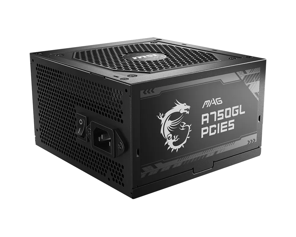 MSI MAG A750GL PCIE5 750W 80+ Gold PCIe5.0 Tam Modüler Siyah Güç Kaynağı