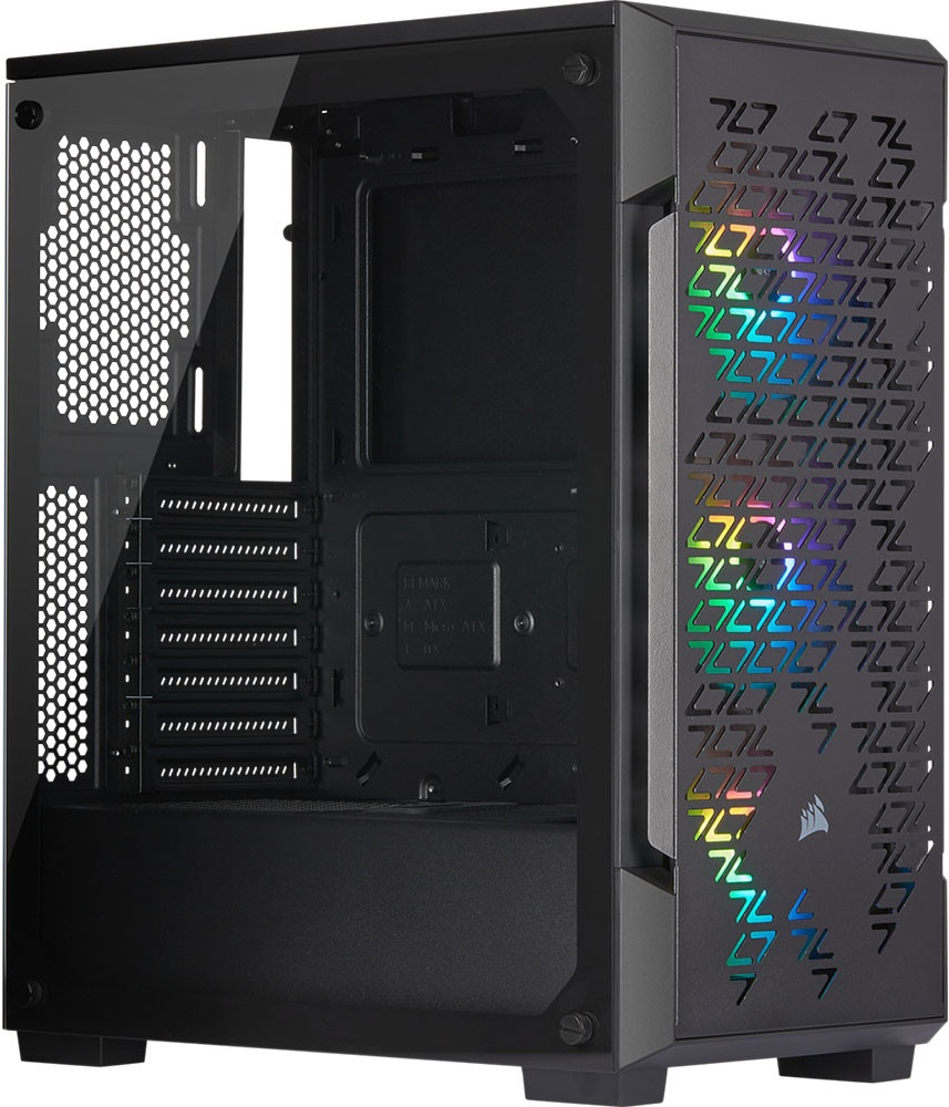Corsair CC-9011190-WW İCUE 220T RGB Mid Tower Siyah Bilgisayar Kasası